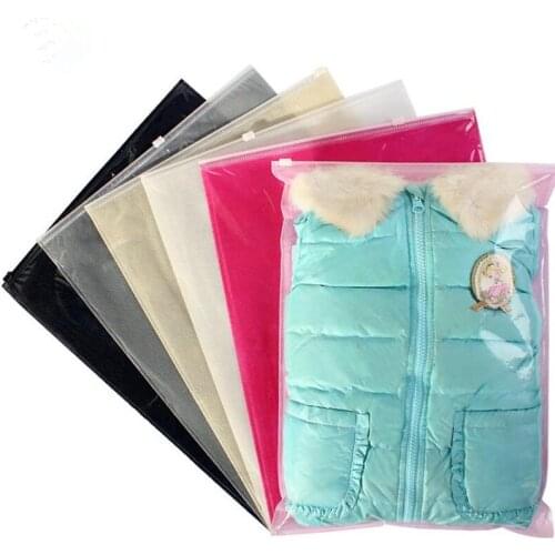 Transparent Storage Bag Travel Cosmetic Pouch Waterproof Zip lock Shoes Bag Clothes Organizer 30*40CM F20173299