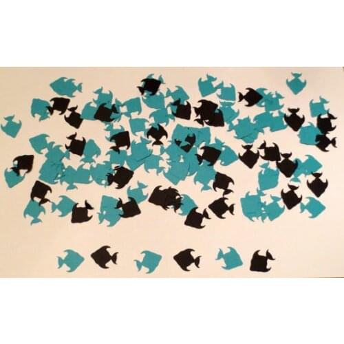 Fish Confetti wedding birthday bridal baby shower party Table decor scrapbooking Confettis