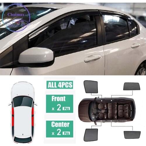 For Honda City 2015-2018 Window Sunshade UV Protection Ray Blocking Mesh Visor Laser Black Net Yarn