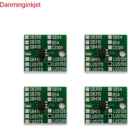 4 pcs LUS150 compatible chips for mimaki UJV500 UJF3042MKII UJF6042MKII JFX200 JFX500 UV ink cartridge