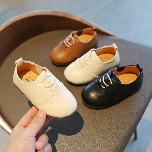 Boys Leather Shoes Casual Flats for Wedding Stage Performance Party Kids Shoes for Boys Girls Oxfords British Style School Shoes