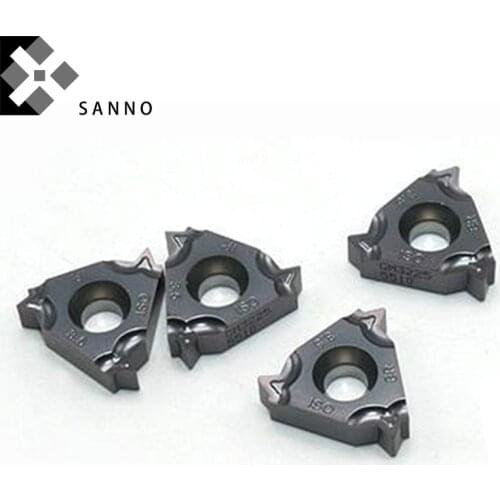 22ERM / IRM metric internal external threading carbide inserts 3.5 - 5.0ISO / N55 / N60 CNC carbide threading inserts