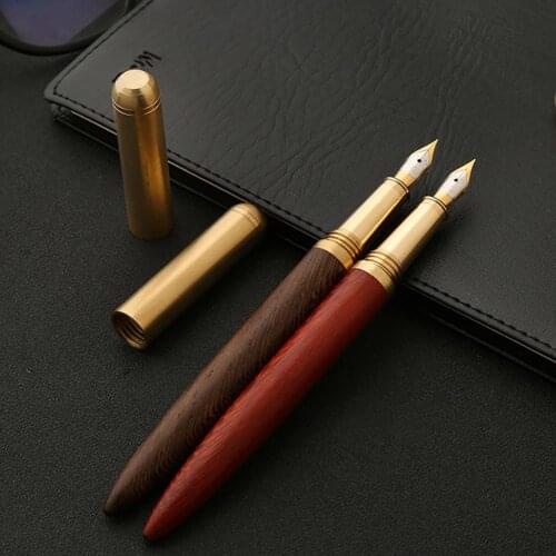 Vintage 0.7mm Nibs Handcrafted Wood Fountain Pen Signature Writing Business Gift