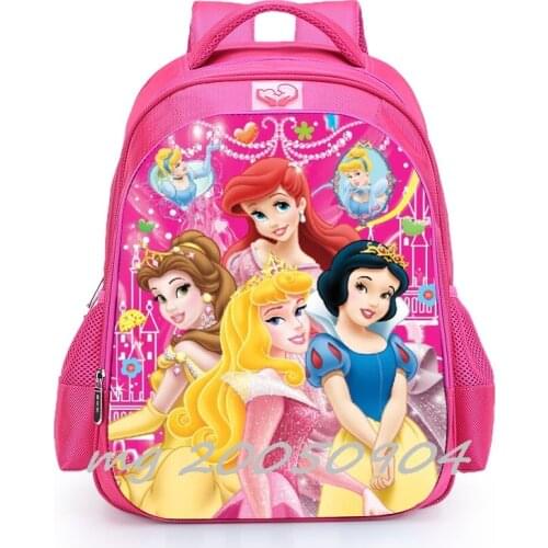 Disney Kids Waterproof SchoolBag Sofia princess SchoolBag Children Backpack Student Bags Boy Girls Anime School Backpack Gift