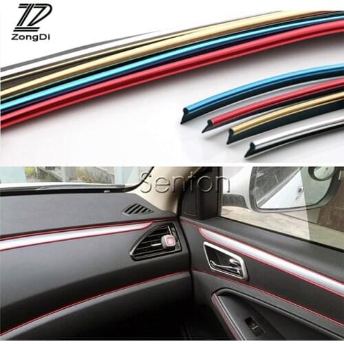 ZD 5m Interior Decoration Strip For Peugeot 207 407 508 406 301 Mitsubishi ASX Lancer Outlander Pajero I200 Opel Vectra C Mokka