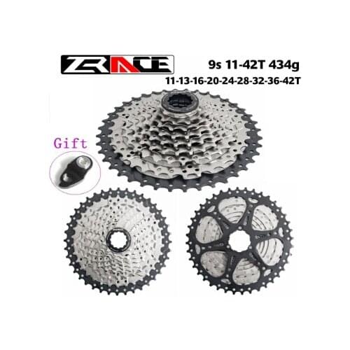 ZRACE 9 Speed Cassette 11-40T 11-42T Mountain Bike WideRatio MTB Bicycle 9S Freewheel Compatible with M430 M4000 M590