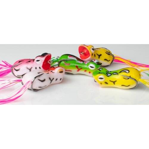 2Pcspoping Frog Biat 11gram Bionic Soft Bait Fishing Lure Black Fish Bait Fresh Water Bait