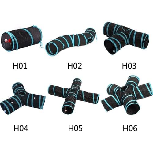 5/4/3Holes Pet Cat Tunnel Funny Toys for cats Foldable Cat Toys Interactive Cat Rabbit Animal Play Games Tunnel Chat Pet Product
