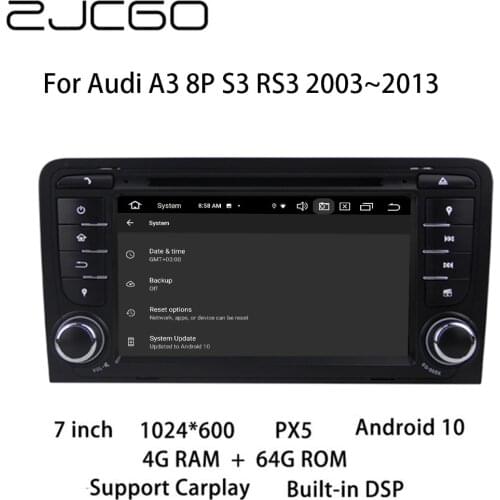 Car Multimedia Player Stereo GPS DVD Radio Navigation Android Screen for Audi A3 8P S3 RS3 2003~2013