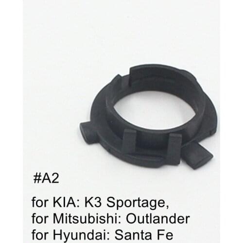H7 Bulb Holder Adapter Lamp Base for Hyundai Santa Fe H7 LED headlight headlamp H7 adapter for KIA K3 Sportage Outlander
