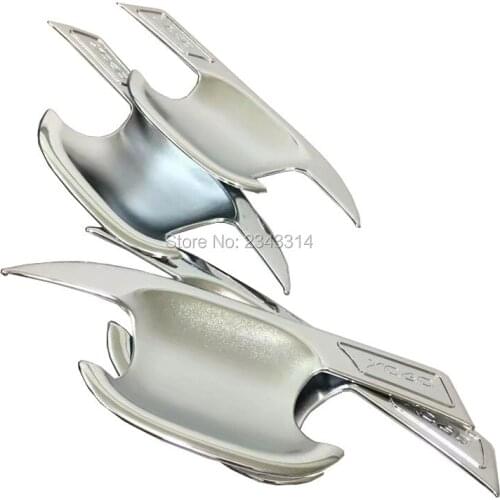 For 2018-2019 Volvo XC60 ABS Car Chrome Protector Side Outer Door Handle Bowl Circle Sticker Cover Trim Styling Accessories