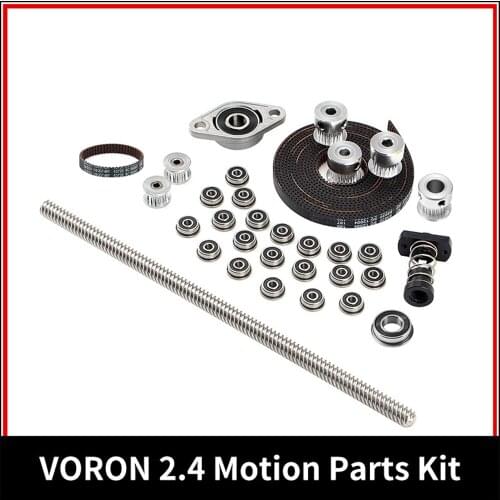 For VORON 0 Set GT2 LL-2GT RF Open Timing Belt 2GT 20T 16T Pulley 110-2GT Shaft Bearing F688 F623 KFL08 T8X8 Lead Screw Nut