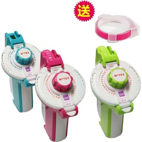 Label machine E-202 manual printer without adhesive tape DIY gift typewriter manual labelling machine