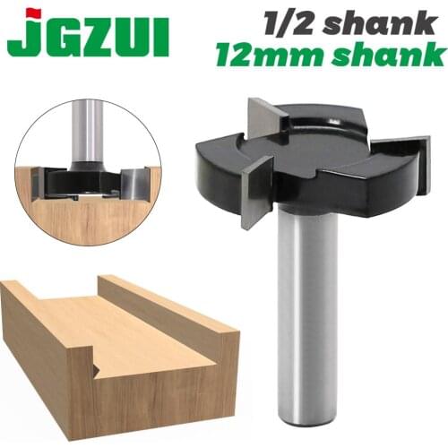 CNC Spoilboard Surfacing Router Bits, 1/2 inch 12mm Shank 2 inch Cutting Diameter, Slab Flattening Router Bit Planing Bit Wood
