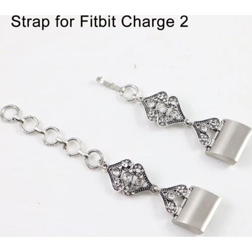 LAOKE Replacement Strap For Fitbit Charge 2 Heart Rate Smart Wristband Vintage Metal Watch Bands for Fibit charge 2 Band