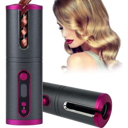 Mini Portable Multifunction USB Charging Automatic Hair Curler Wireless Curling Iron Hair Waver Tongs Curling Wand Air Curler
