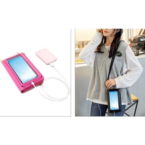 Mini Crossbody Shoulder Bags Women Multi-functional Touchable Cell Phone Pocket Card Purse Ladies Small Bag Female Messenger Bag