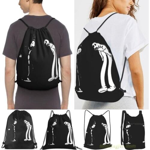 Ghostemane Men Purpose Drawstring Backpack Bags Women Outdoor Travel Backpacks Gym Training Swimming Fitness Bag