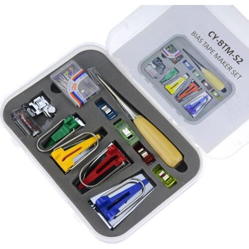 Sewing Machine Tools sets DIY Patchwork Quilting Tool Binding Sew Multifunction Sewing Bias Tape Maker Set