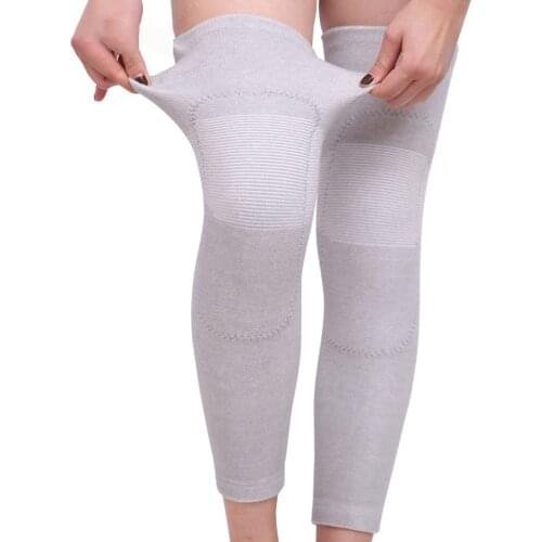 1Pair Long Kneepad Calf Leg Knee Pad Warm Support High Elasticity Relieve Arthritis Sports Outdoor Knee Guard Protect