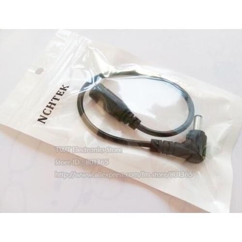 NCHTEK DC 5.5x2.1mm Right Angle Male to Female Power Adapter Cable Cord For CCTV/Free Shipping/10PCS