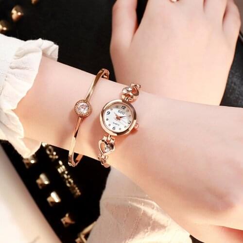 New Fashion Exquisite Thin Band Alloy Bracelet Ladies Watch Korean Student Quartz Watch Boutique Gift Quartz Watch