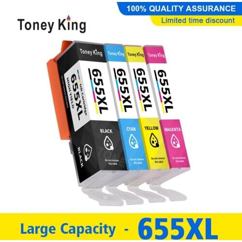 Compatible For HP 655 For HP655 C M Y BK Ink Cartridge For HP Deskjet 3525 4615 4625 5525 6520 6525 6625 Printer with chip