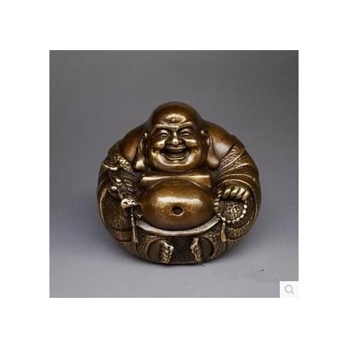 Statue Art Deco Style The best small Buddha FX Marble Bronze Art LRG Garden Decoration 100% real Brass Bronze