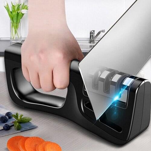 Knife Sharpener 4 Stages Professional Kitchen Sharpening Stone Tungsten Diamond Ceramic Grinder Chef Accessories Tools