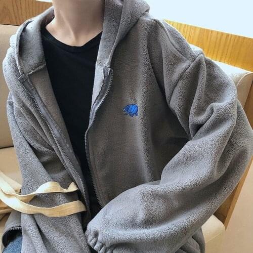Hooded Sweatshirt Womens Jacket Autumn Korean Loose Student Spring Fleece New Harajuku Style Long Sleeves Zipper Pocket Tops