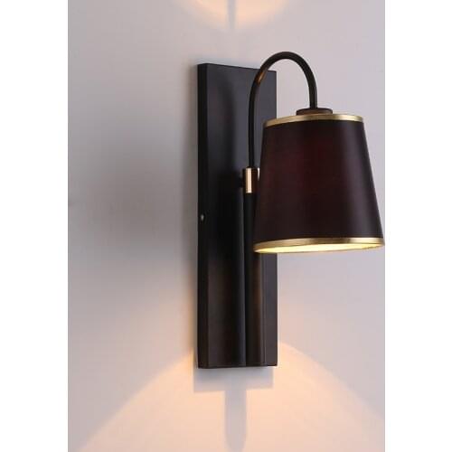 Nordic style Vintage wall lamp living room Sconce Wall Lights black industrial wind room mirror headlights bedroom bedside lamp