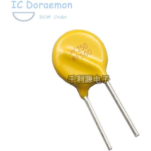 10PCS PPTC Resettable fuse 250V restore fuse PPTC TRF250-030 040 050 060 080 090 100 110 120 160 180 200 300 400 500 600 800