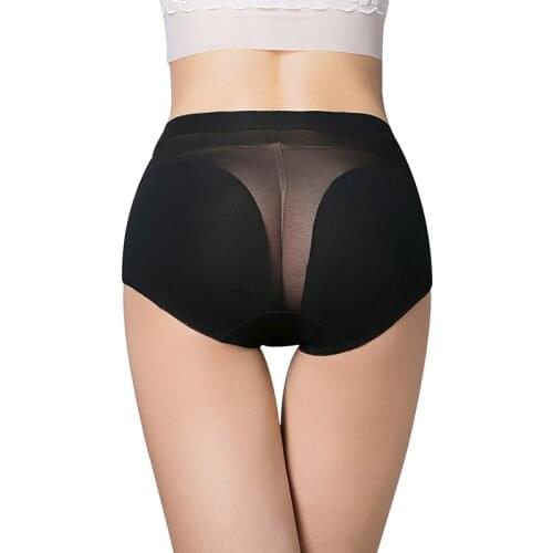 New Pattern High Waist Womens Panties Pure Cotton Sexy Intimates Hollow Out Solid Color Briefs Breathable Underpants