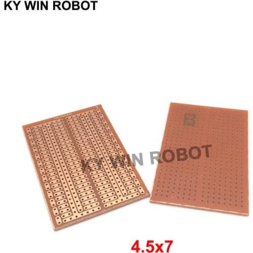 2pcs/lot DIY 4.5*7CM Prototype Paper PCB Universal Experiment Matrix Circuit Board 4.5x7CM