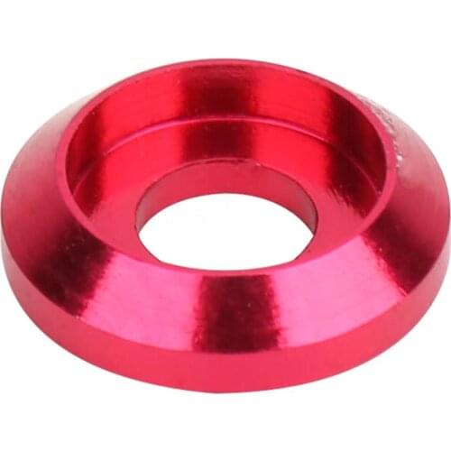 20Pcs M3x8x2 Anodizing Aluminum Alloy Pink Washer Gasket M3 Hex Socket Countersunk Head Screw Washer Gasket Toy Car Decoration