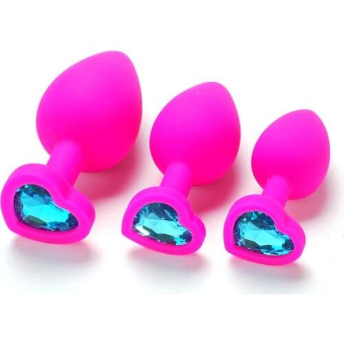 3PCS/Set Silicone Anal Plug Beads Butt Jewelry Insert Gay Anus Sex Toys for Men Women