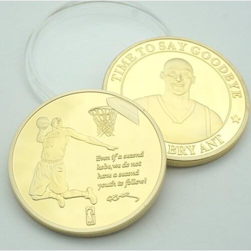 Kobe Bean Bryant Coins Collectibles Gold Plated Metal custom American Coin