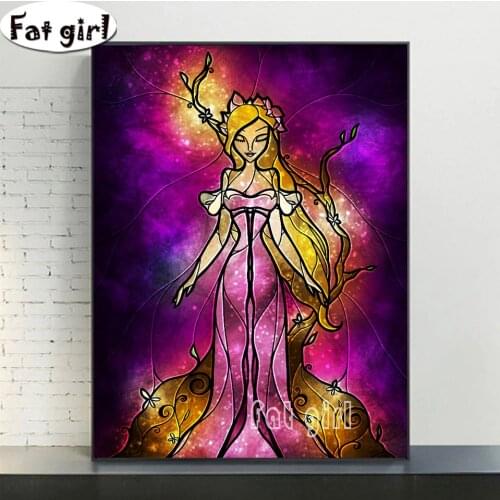 5D DIY Diamond Painting Cartoon Princess Full Square/Round Drill Diamond Embroidery Cross Stitch Rhinestone Mosaic Home Decor
