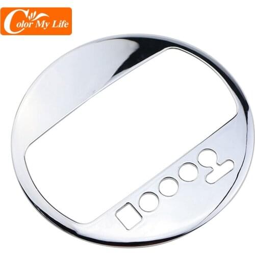 ABS Chrome AT Car Gear Head Shift Knob Panel Cover Trim Sticker for Kia Sportage SL 3 R Sportage3 SportageR 2011 - 2015 LHD