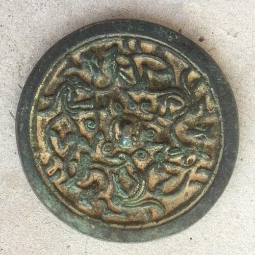 Bronze mirror, Old fashioned bronze bronze mirror , exquisite handicrafts and decorations