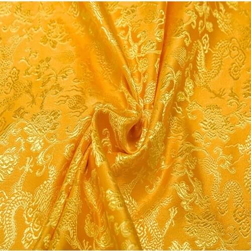 HLQON Japanese Metallic Jacquard Brocade dragon Fabric,3D jacquard yarn dyed fabric for dress, pathwork tissue tela 75x100cm