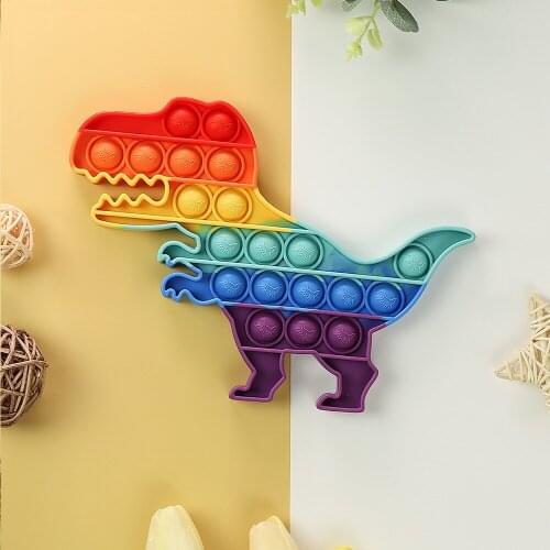 Push Bubble Simple Dimple Fidget Kids Toys Anti-stress Antistres Adult Reliever Toy for Kid Gift Kawaii Dinosaur Figet Toy Gift