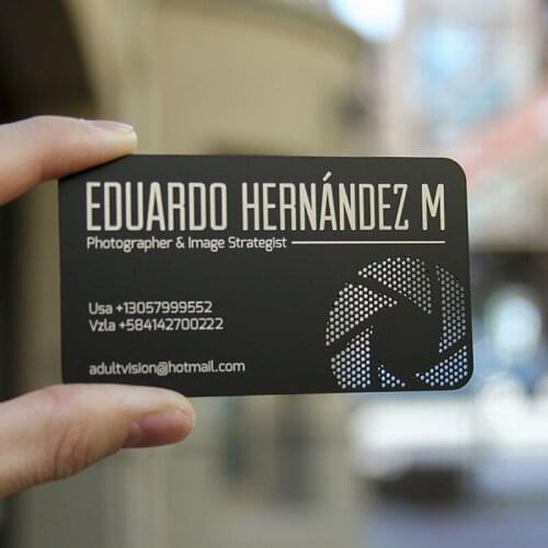 Creative personalized completely customized metal card electrophoresis metal card black metal membership card VIP card