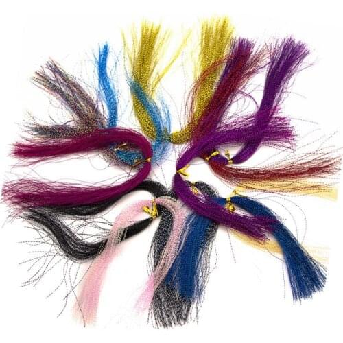 200pcs Fly Tying Pearl Color Flash Tinsel Flat Narrow Shinning Film Line Making Nymph Scud Tying Material Fishing Lines