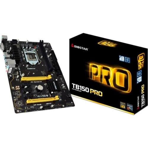 BIOSTAR TB150 PRO 1151 Desktop Computer Motherboard Support 2 DIMM DDR4 2133 1866 up to 32G Maximum Capacity B150 Core i7 i5 i3