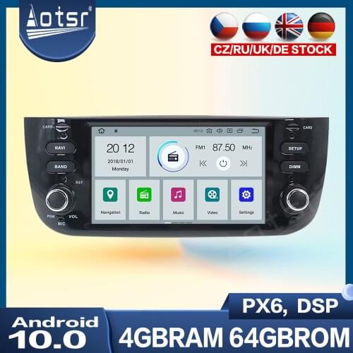 For Fiat/Linea/Punto evo 2012-2015 Multimedia Player Android Radio Recorder Car GPS Navigation Auto Audio Stereo PX6 Head Unit