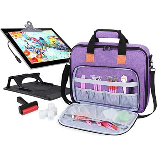 New 5D DIY diamond painting tool bag, A4 lamp pad, light board and diamond painting accessories handbag, multi-function handbags