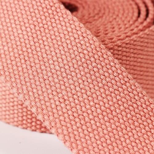 Thick Polyester-cotton Webbing Black and White Plain Canvas Clothing Auxiliary School Bag Handbag Webbing Ribbon