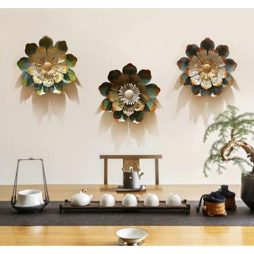 Living Room Pendant Wall Decoration Flower Wall Decoration Creative Home Wrought Iron Wall Decoration Wall Decoration