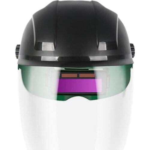 Portable Solar Automatic Darkening safety Welding Mask Flat Flip Half welder mask Helmet for Welding